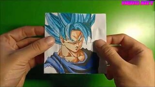 hướng dẫn làm tranh goku biến đổi 4 trạng thái-TUTORIAL Goku Transformations