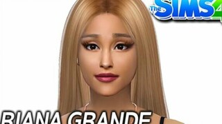 【Ariana Grande】捏个A妹| Sims 4 CAS Easy Making Ariana Crande （using face mack）