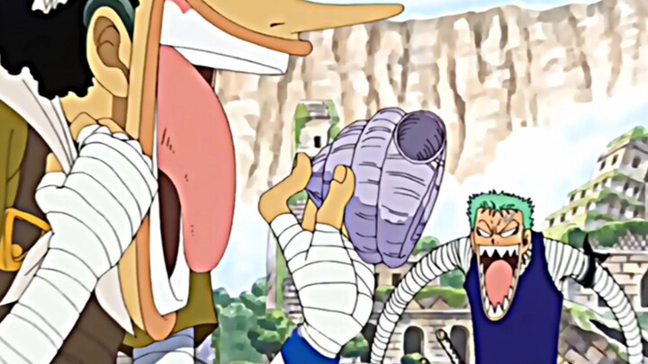 Zoro kalau dah sama Usopp bawaanya lawak terus😭🤣🤣