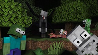 Monster School scary slenderman and granny hororr game - Minecraft Animation