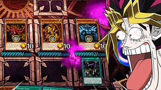 WHEN YOU SUMMON ALL EGYPTIAN GOD CARDS WITH INFINITE ATTACK POINT IN YUGIOH MASTER DUEL