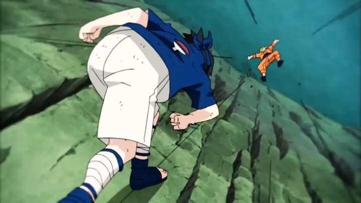 Pertarungan Sasuke dengan Naruto di lembah!