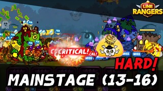 LINE RANGERS | เล่น Main Stage โหมด HARD! ผ่านด่าน 13 - 16 แบบชิวๆ ซะงั้น!