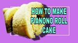 HOW TO MAKE PIANONO | EASY  ROLL CAKE Lhynn Cuisine