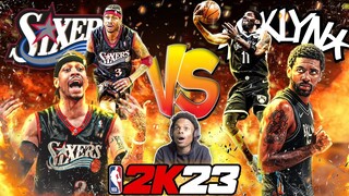 THE BEST HANDLES ON NBA 2K23 NEXT GEN!! KYRIE IRVING VS ALLEN IVERSON