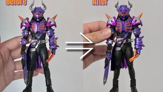 假面骑士Buffa shf 僵尸霸牛shf 体型改修 可动改造 头部改造教程 极狐shf