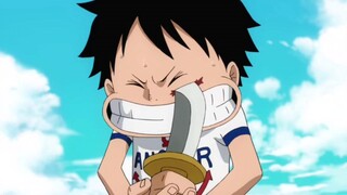 penyebab luka dibawah mata kiri Luffy