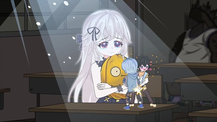 في آخر حصة قبل امتحان القبول الجامعي، نظرت إليّ فتاة جميلة أحببتها لمدة ثلاث سنوات وهي تبكي طوال الح