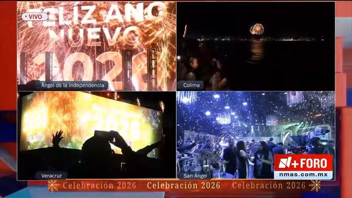 Feliz Año Nuevo En México Del Canal Foro TV N Mas 🇲🇽