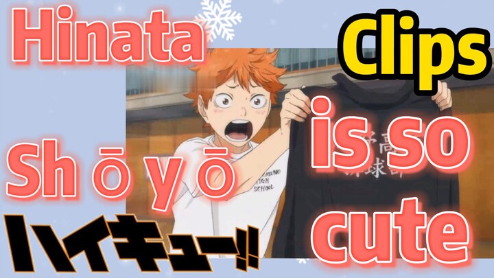 [Haikyuu!!]  Clips | Hinata Shōyō is so cute