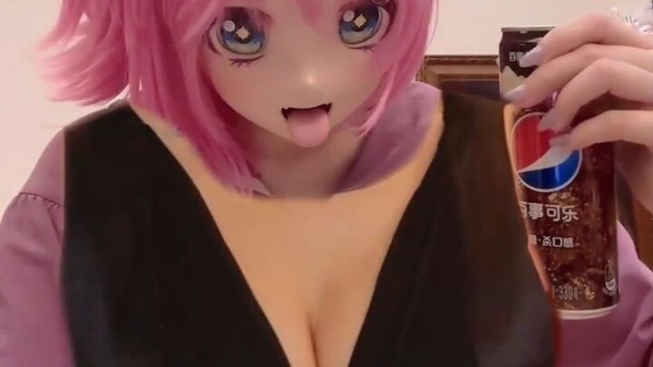 Drink Coke to become a big boob