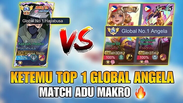 MATCH ADU MAKRO 🔥 KETEMU TOP 1 ANGELA COMBO FREDRIN ! PERTARUNGAN MMR TOP 1 GLOBAL HERO !