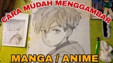 cara mudah menggambar anime -MANGA