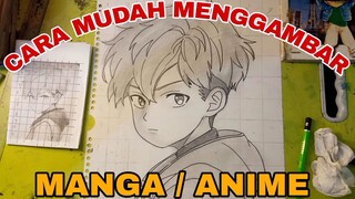 cara mudah menggambar anime -MANGA