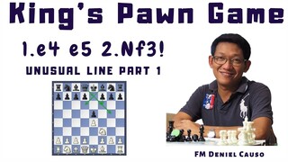 KING'S PAWN GAME AS WHITE # 1! (1.e4 e5 2. Nf3 Side lines Part 1)