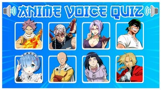 Anime Voice Quiz | Guess The Anime Character 🔊🧩