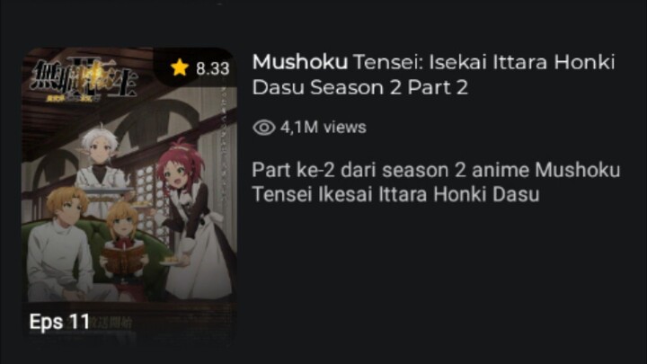 Anime Mushoku Tensei