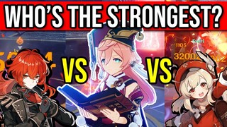 DPS SHOWDOWN! Yanfei vs Klee vs Diluc! 4★ POWERCREEP?! Genshin Impact