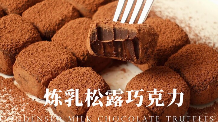 Chỉ cần 2 nguyên liệu là làm được: Socola sữa đặc truffle dẻo mịn, ngon tuyệt!