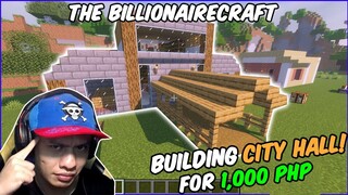 Building CITY HALL Contest in MINECRAFT (BILLIONAIRECRAFT)