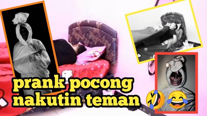 PRANK POCONG NAKUTIN TEMAN POCONG BENARAN(PRANK INDONESIA)
