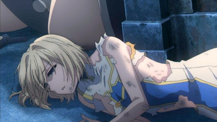 The princess was completely broken after being ravaged by the goblins.