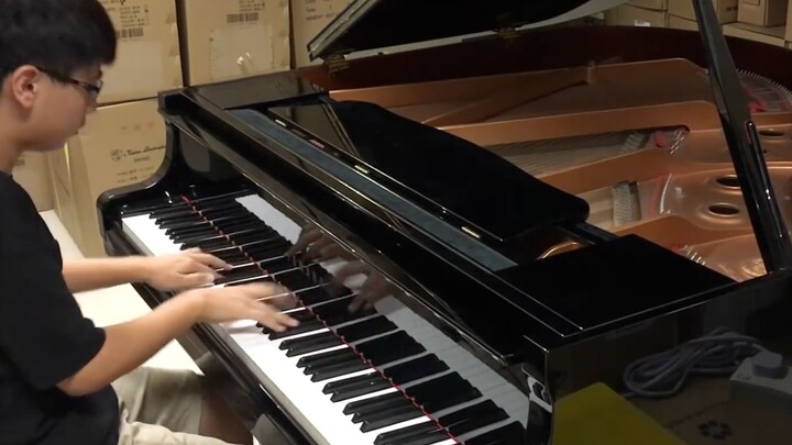 Versi piano Dragon Maid OP Chopin Kobayashi dengan kecepatan tangan yang cepat!