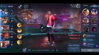 Chou Stun Trial Card Skin :D // Chou Gameplay 03