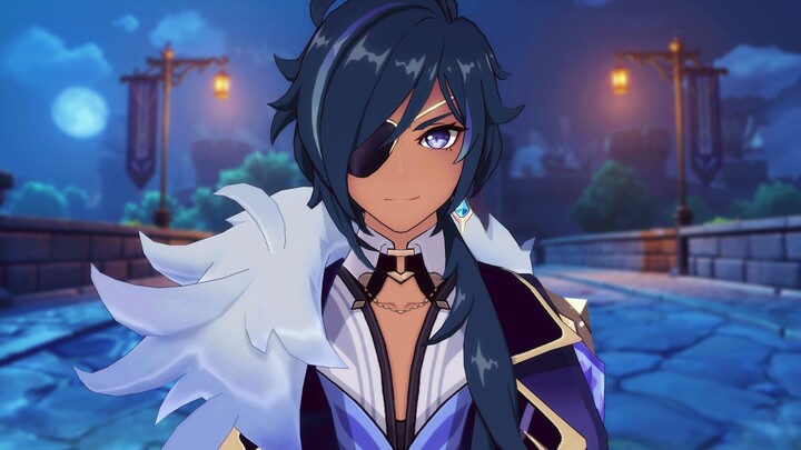 [Genshin Impact MMD] Secretly kissing Kaeya at the gate of Mondstadt