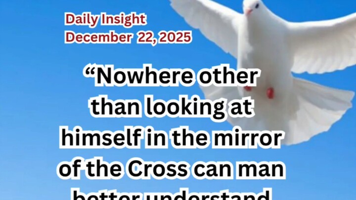Daily Insight December 22, 2025 #faith #saint #insight