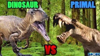 Allosaurus vs Gorgonopsid | SPORE