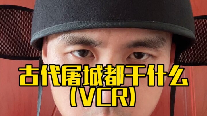 兄弟们，麻烦别再问屠城这种问题了，我真演不了一点