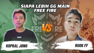 Kopral Jono vs Ruok FF: Gamer Indonesia Lawan Gamer Thailand!? | Mabar Free Fire Match 22 #short