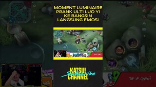 Luminaire prank Bangsin sampai marah-marah wkwkw #mobilelegends #shortvideo #evos #rrq