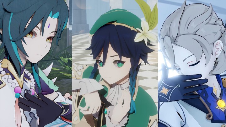 [Genshin Impact MMD] [A] kecanduan (Mandrill/Wendy/Albedo)