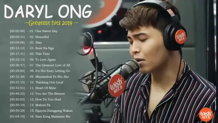 Daryl Ong Greatest hits-Non stop song #OPM #TAGALOGSONGS #OPMLOVESONGS
