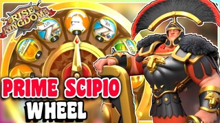 Rise of kingdoms - Scipio Wheel of fortune spins i got lucky | legendary prime commander