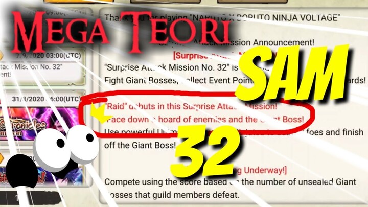 MEGA TEORI || SAM 32 || 😱😱😱 || NARUTO X BORUTO NINJA VOLTAGE || #UMARHUSNI #salamUHN