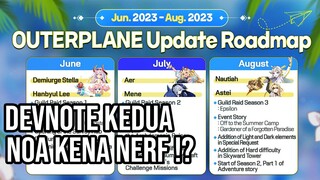 Developer Note Kedua, Banyak Update Penting & Roadmap Update 3 Bulan Top Up di Ditusi | OUTERPLANE