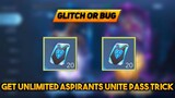 BUG! GET UNLIMITED ASPIRANTS UNITE PASS FOR DRAW  | AUTO GAURENTEED COLLECTOR OR EPIC SKIN | MLBB