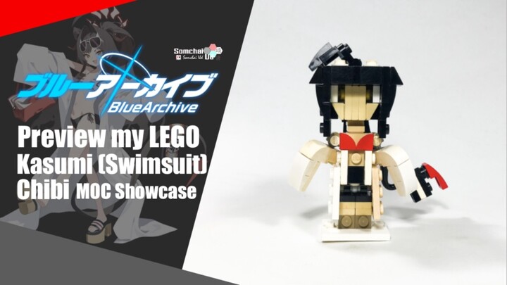 Preview my LEGO Blue Archive Kasumi (Swimsuit) Chibi | Somchai Ud