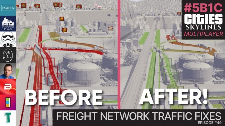 Freight Network Traffic Fixes - 5B1C S2 EP49 - Cities Skylines Multiplayer