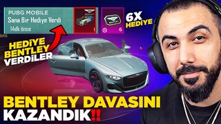 DAVAYI SONUNDA KAZANDIK!! 😮 MESAJ KUTUMA BEDAVA BENTLEY YOLLAMIŞLAR! | PUBG MOBILE