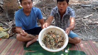 Lần Đầu Tiên Được Ăn Món Gỏi Tôm Nhảy Bắp Chuối Siêu Cay| TKQ T220