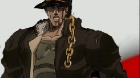 Jotaro yang pergi ke Mesir untuk mempromosikan Euler Broadband
