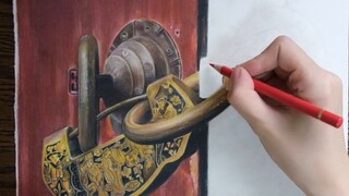 Draw a trivial week, life is still the same, deep love is waiting for you to unlock the lock of time