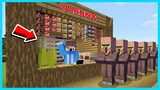 MIPAN & ZUZUZU BUATKAN WARUNG YANG LENGKAP UNTUK DESA VILLAGER DI MINECRAFT SURVIVAL!