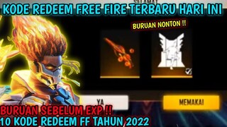 BONGKAR 10 KODE REDEEM FF‼️KODE REDEEM FREE FIRE TERBARU HARI INI 16 Januari 2022