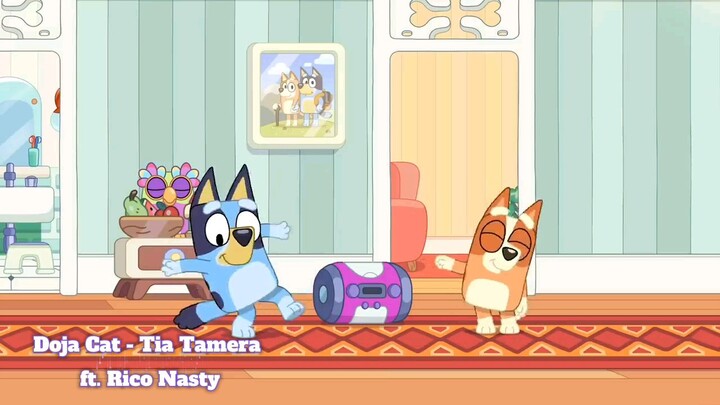 Bluey & Bingo Dancing to Random Songs!