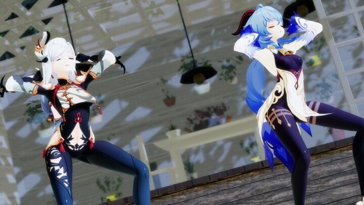 [Genshin Impact MMD] Kelas dansa larut malam saudara perempuan Shin Hex Ganyu COKLAT CREAM (fixed sh